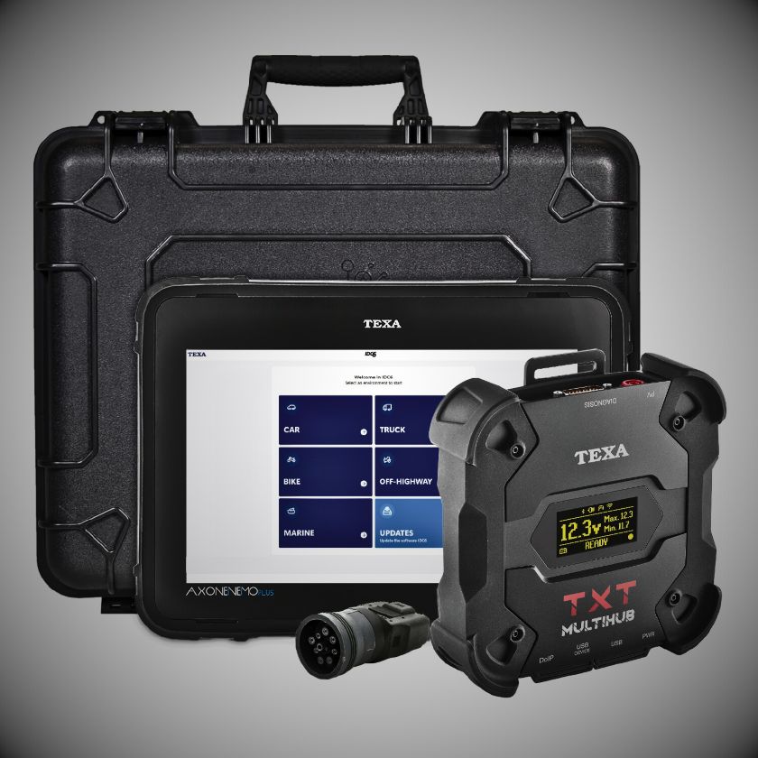 TEXA Off-Highway Kit – Nemo Plus Tablet + Navigator TXT Multihub